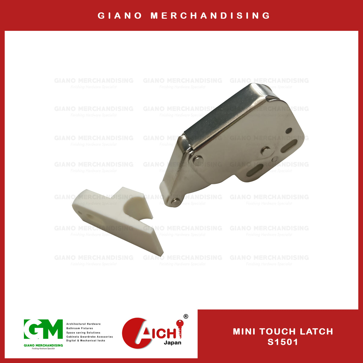 Mini touch Push to Open Latch S1501 – Giano Merchandising