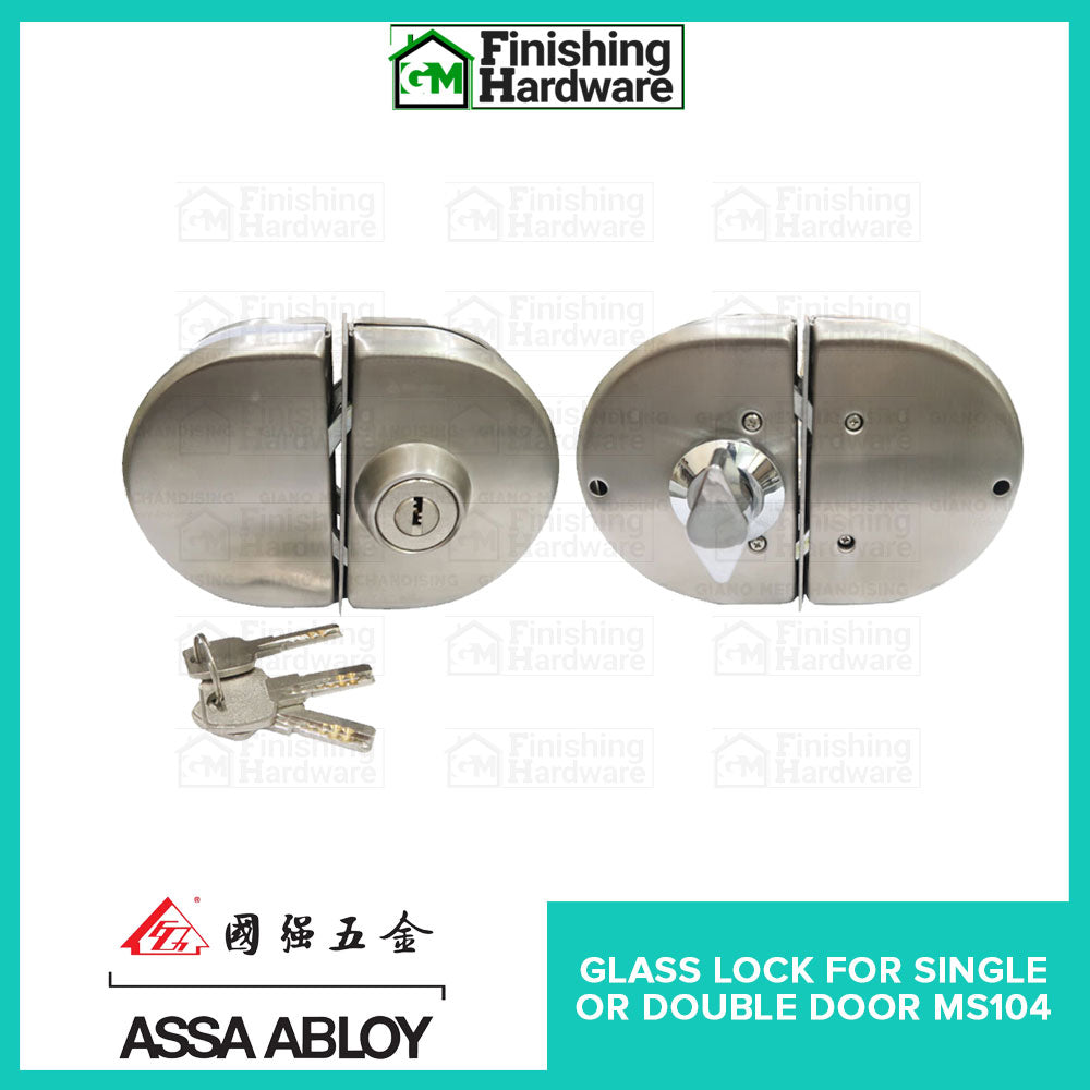 Assa Abloy Glass Lock for Frameless Door MS104