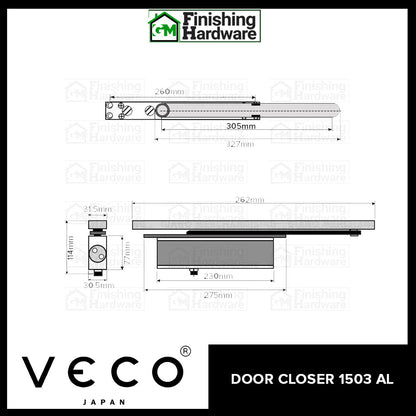 Veco Concealed Door Closer 1503 AL