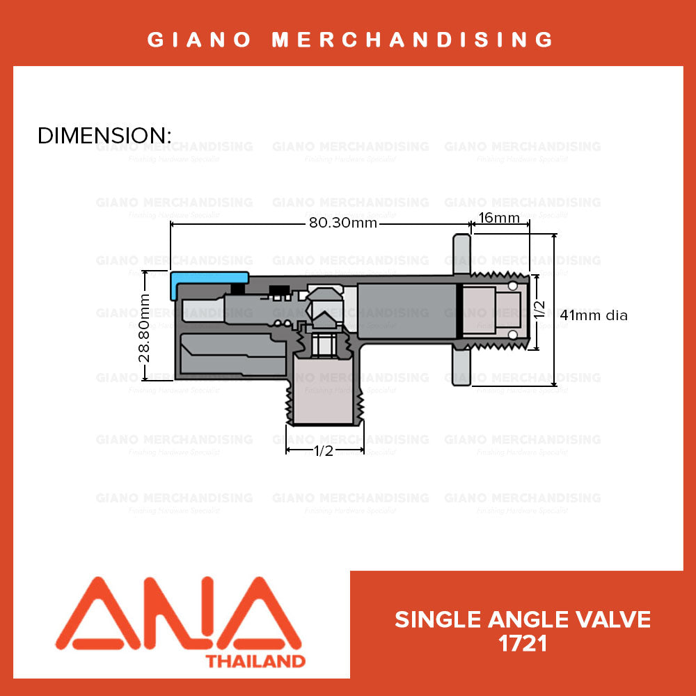 ANA Single Angle Valve 1721