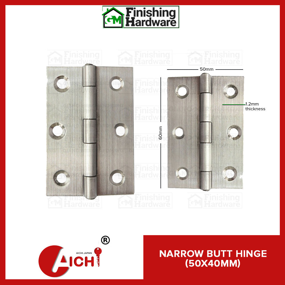 Narrow Butt Hinge (1Pair)