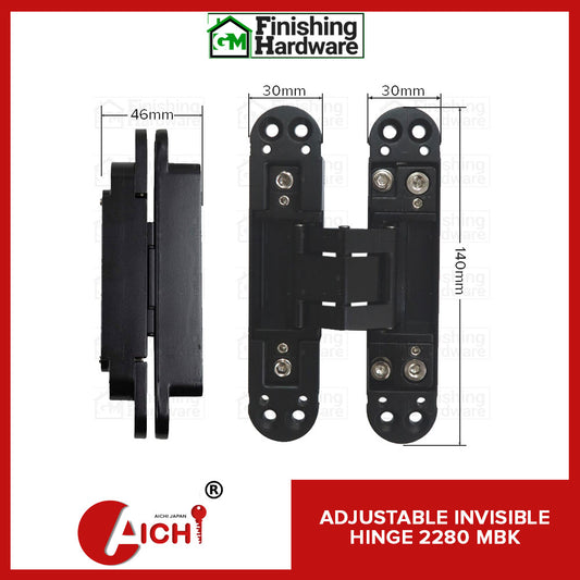 Aichi 3D Adjustable Invisible Door Hinges