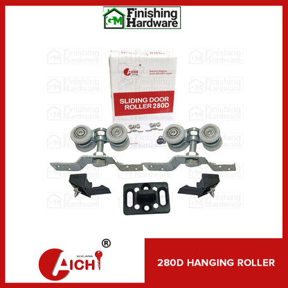 Aluminum G09 Door Track with 280D Nylon Rollers & 3 pcs Wall Bracket