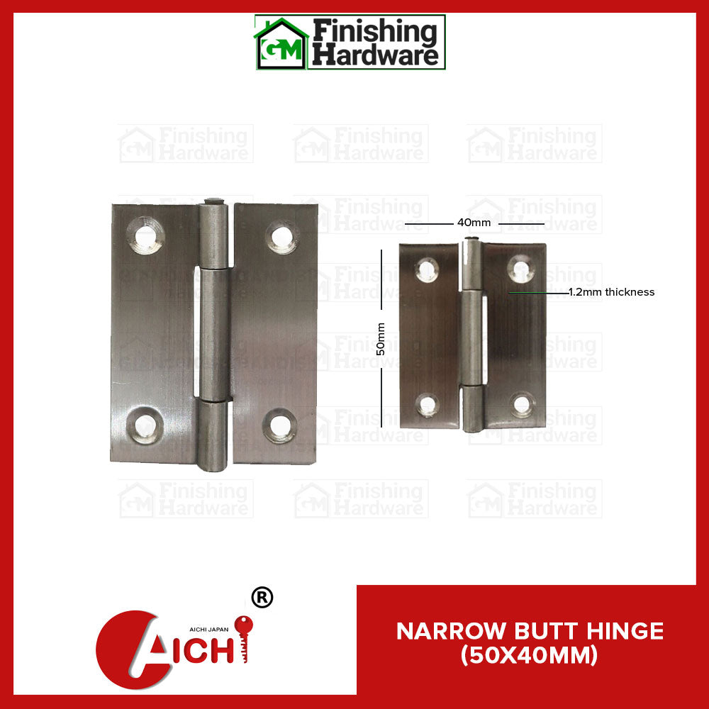 Narrow Butt Hinge (1Pair)