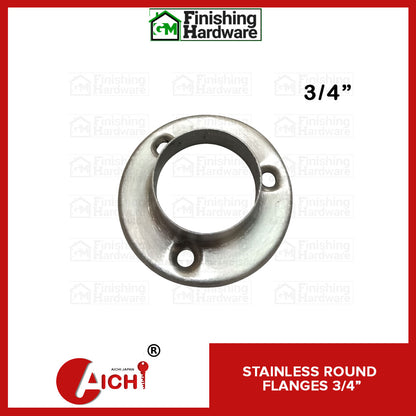 Stainless Round Flanges (2pcs)