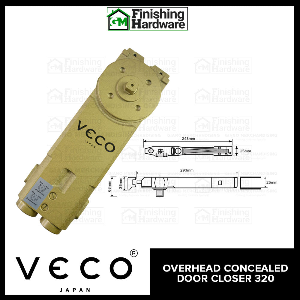 Veco Overhead Concealed Door Closer 320