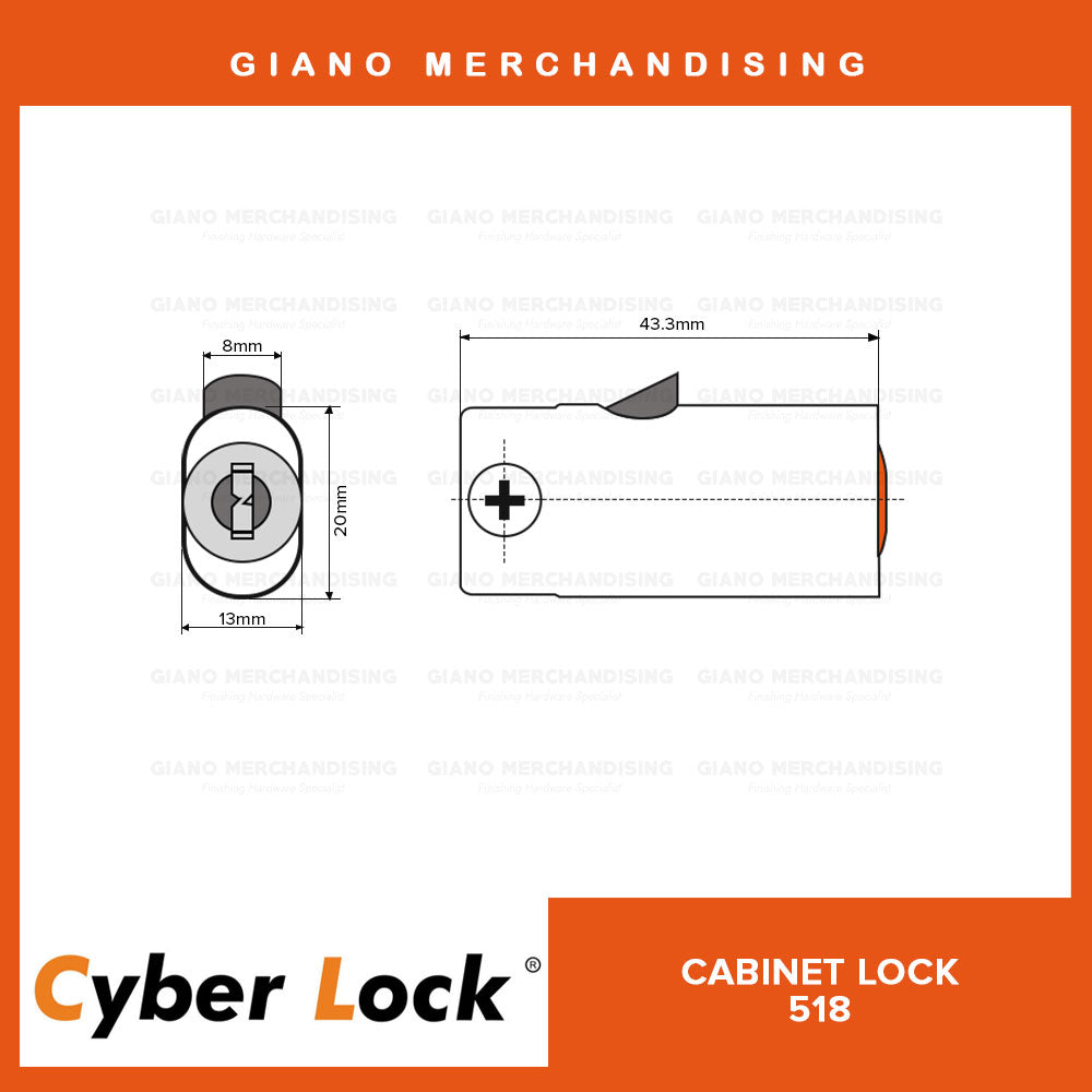 CyberLock Filing Cabinet Lock 518