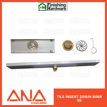 ANA Linear Floor Tile Insert Drain