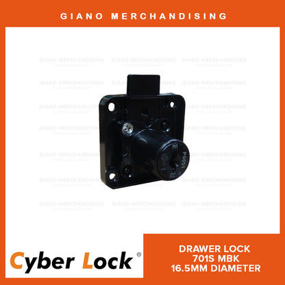 CyberLock Drawer Lock 701S (16.5mm Diameter)