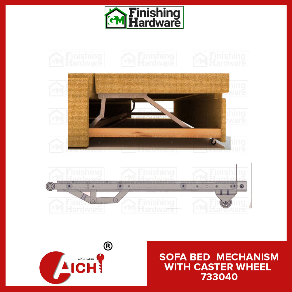 Sofa Bed Mechanism with Caster Wheel 733040