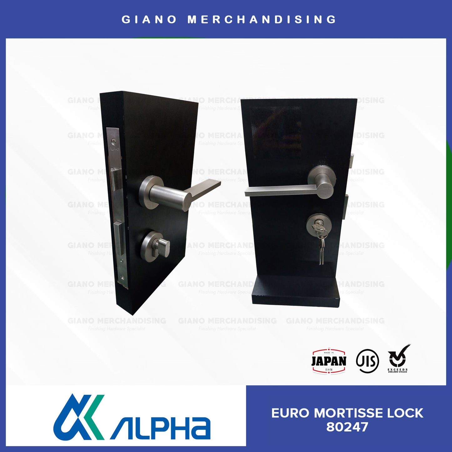 Alpha Euro Mortisse Door Lock 80247