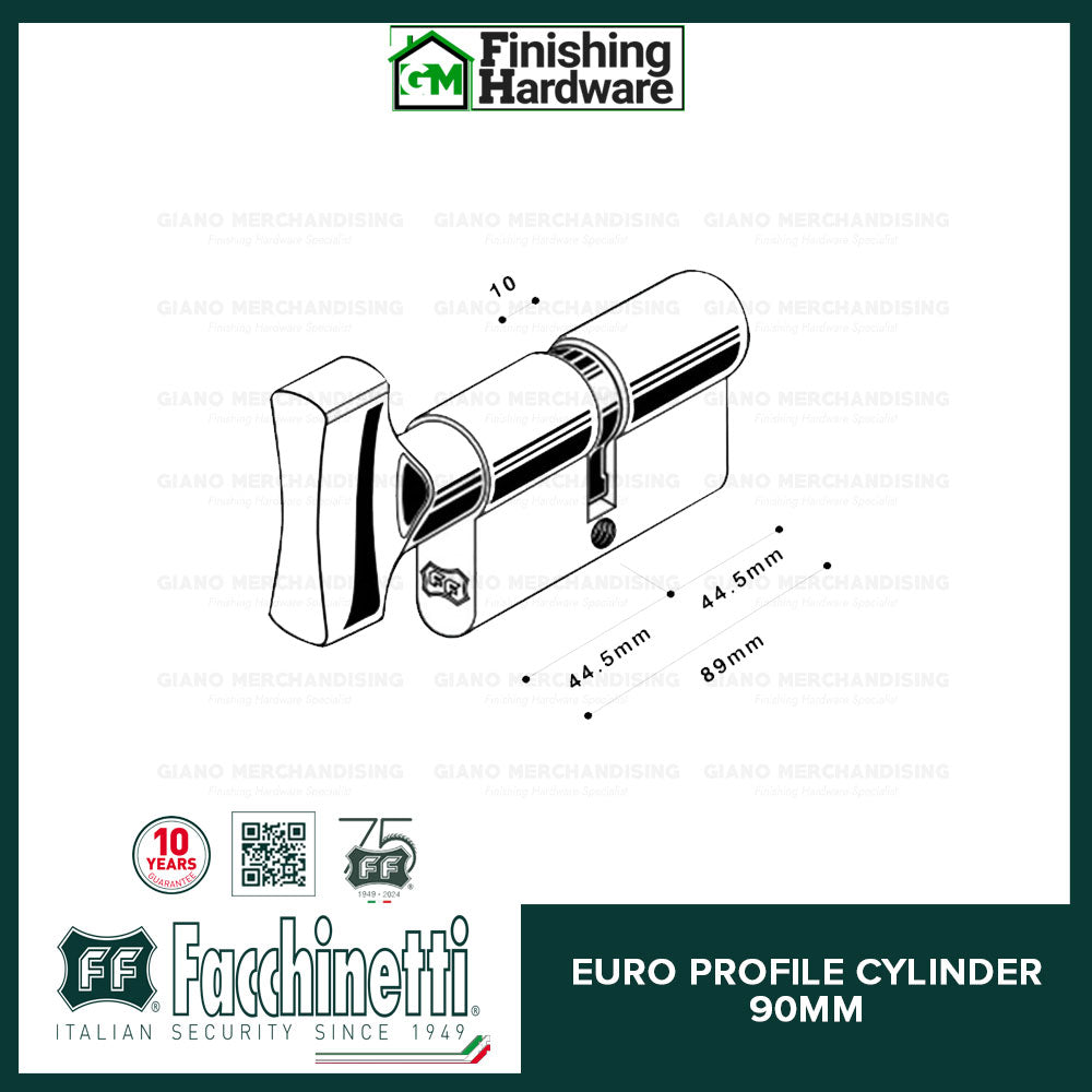 Facchinetti Euro Profile Cylinder (90mm)