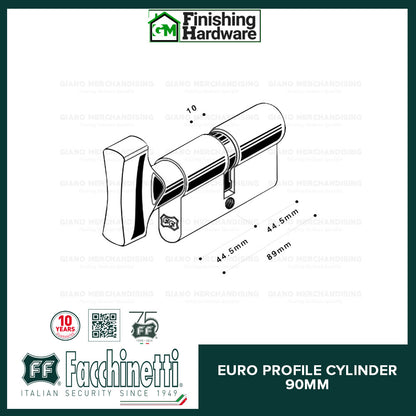 Facchinetti Euro Profile Cylinder (90mm)