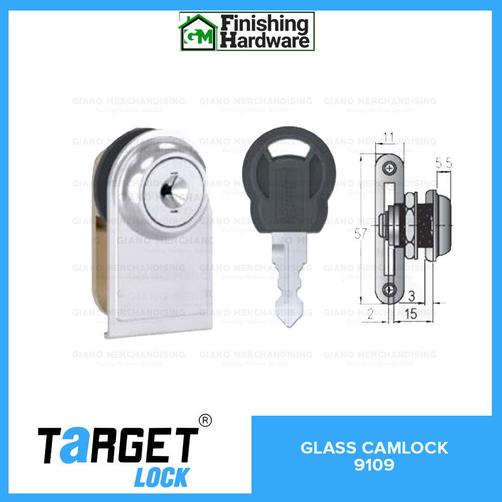 Target Glass Camlock 9109