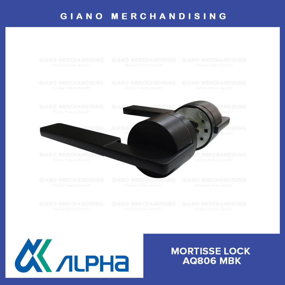 Alpha Mortisse Door Lockset 806 MBK