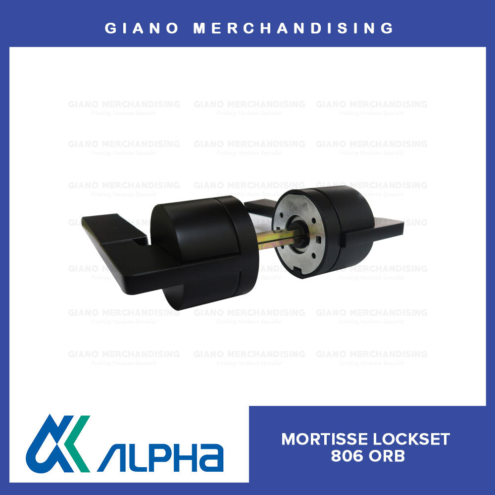 Alpha Mortisse Door Lockset 806 MBK