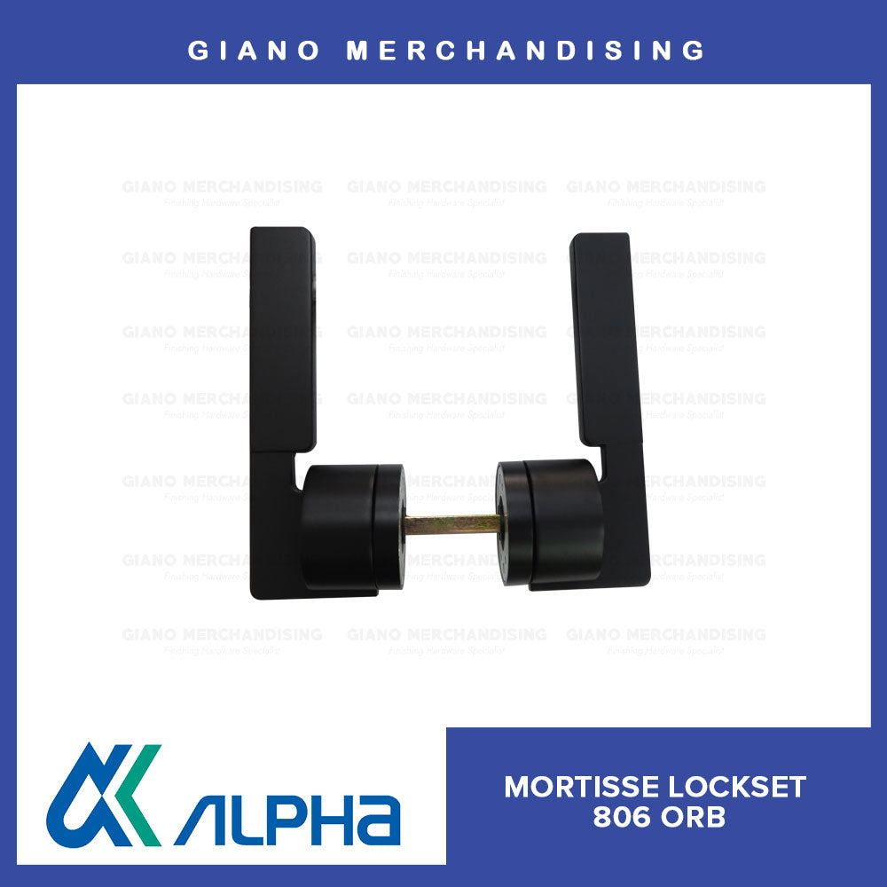 Alpha Mortisse Door Lockset 806 MBK