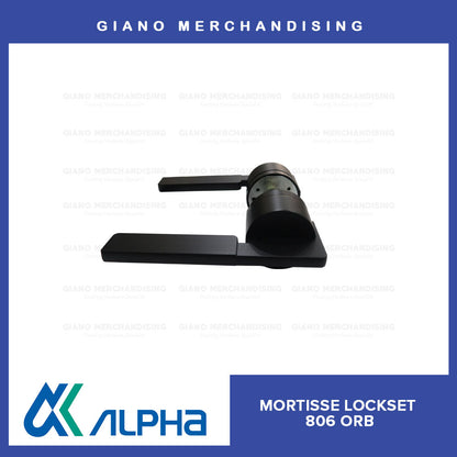 Alpha Mortisse Door Lockset 806 MBK