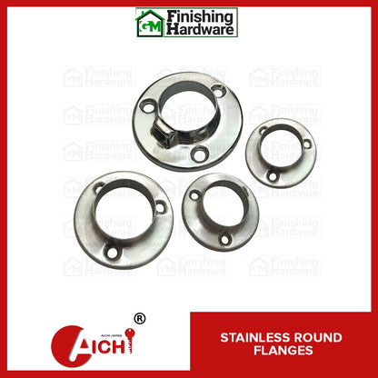 Stainless Round Flanges (2pcs)