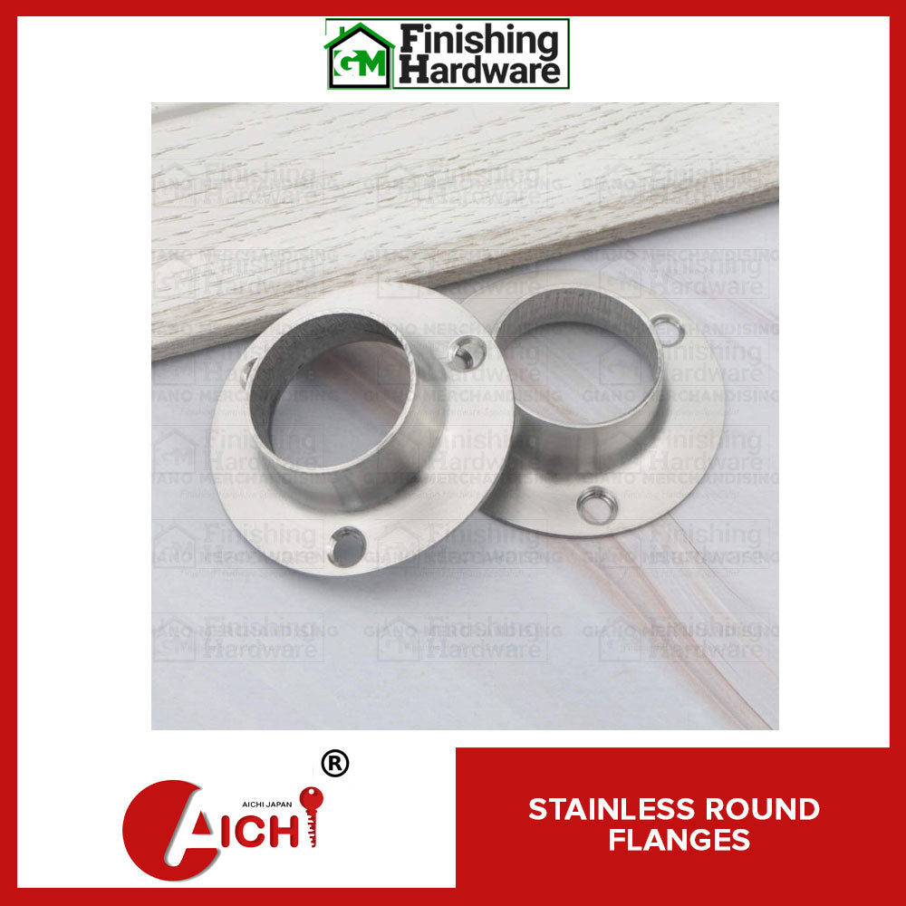 Stainless Round Flanges (2pcs)