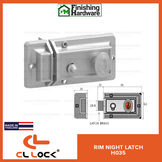 CyberLock Rim Night Door Latch H035