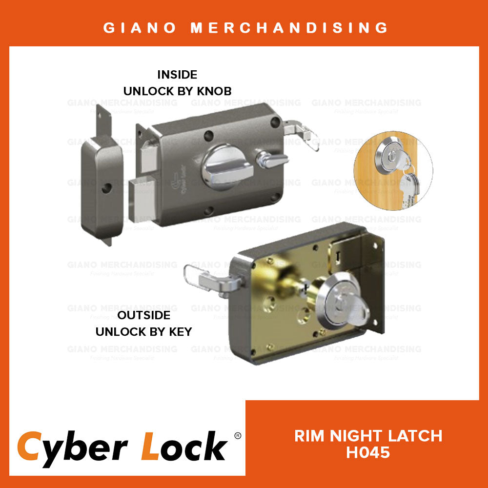 CyberLock Rim Night Door Latch H045