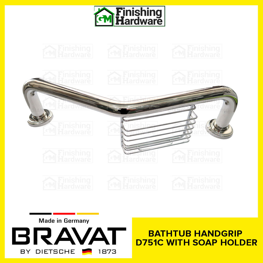 BRAVAT Bathtub Handgrip with Soap Holder D751C