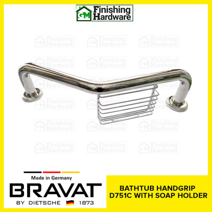 BRAVAT Bathtub Handgrip with Soap Holder D751C