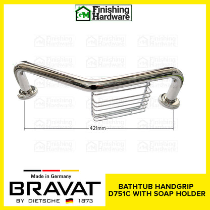 BRAVAT Bathtub Handgrip with Soap Holder D751C