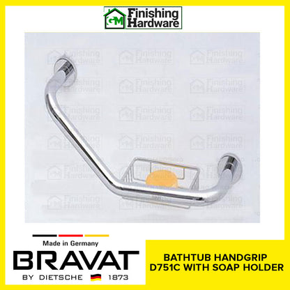 BRAVAT Bathtub Handgrip with Soap Holder D751C