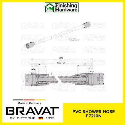 BRAVAT PVC Shower Hose P7210N