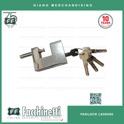 Facchinetti Armoured Padlock w/ 3mm Hardened Steel