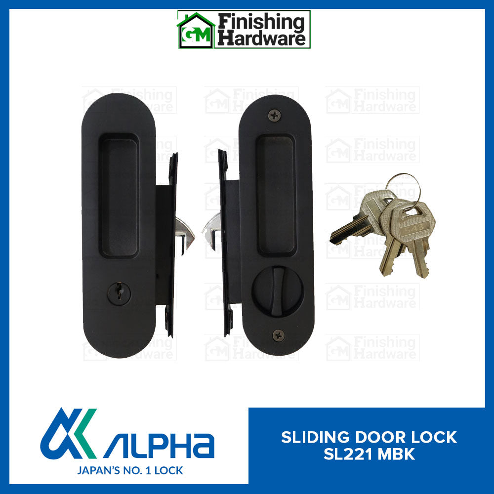 Alpha Sliding Door Lock Oval SL221