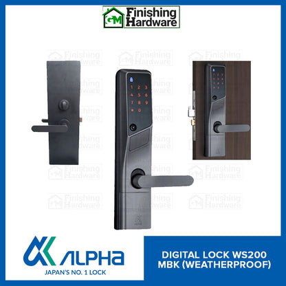 Alpha Weatherproof Digital Door Lock WS200