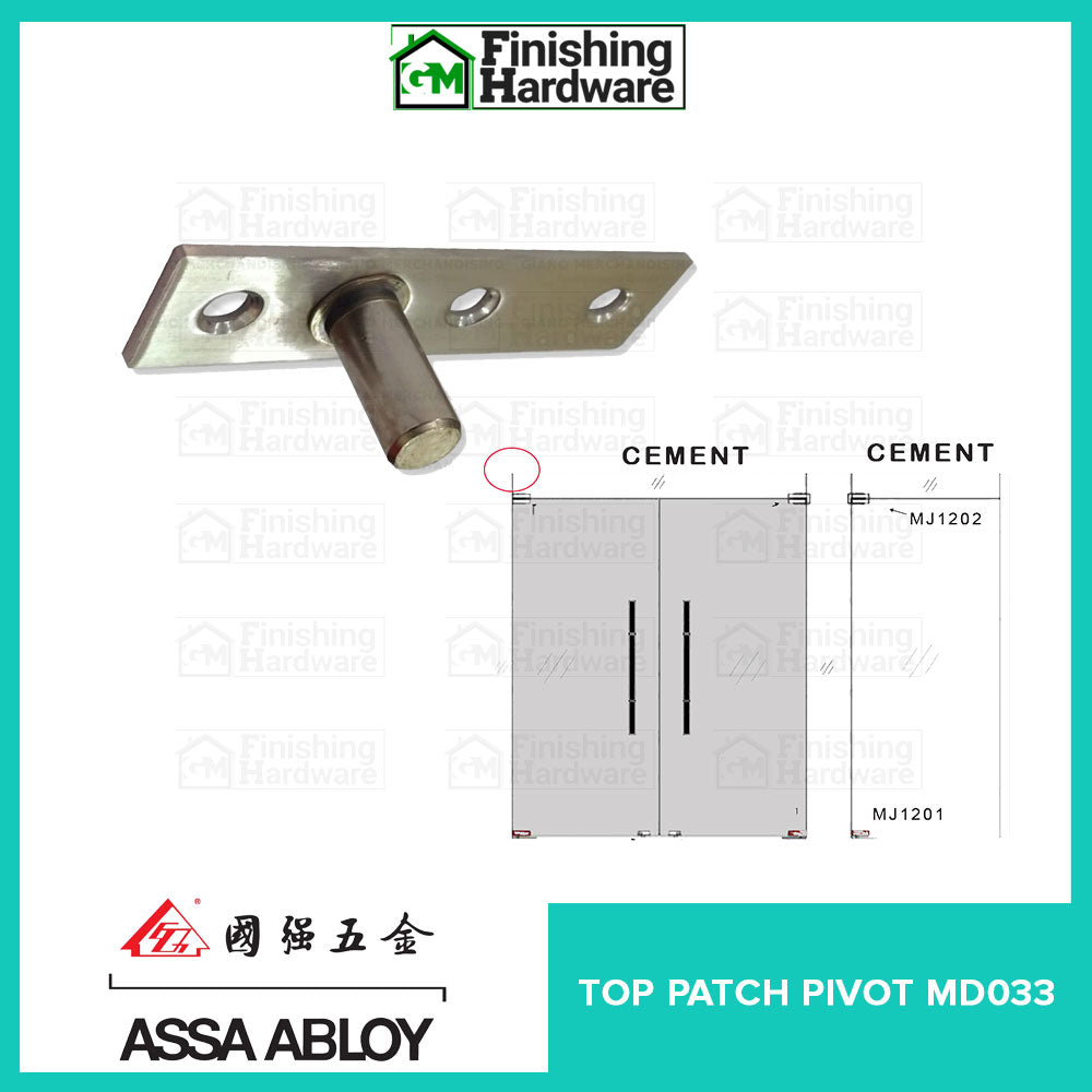 Assa Abloy Top Patch Pivot MD033