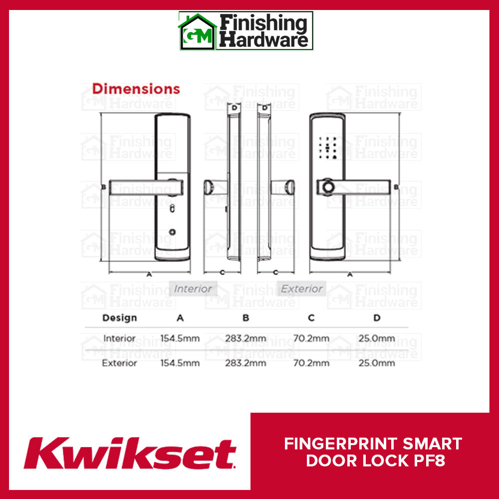 Kwikset Fingerprint Smart Door Lock PF8