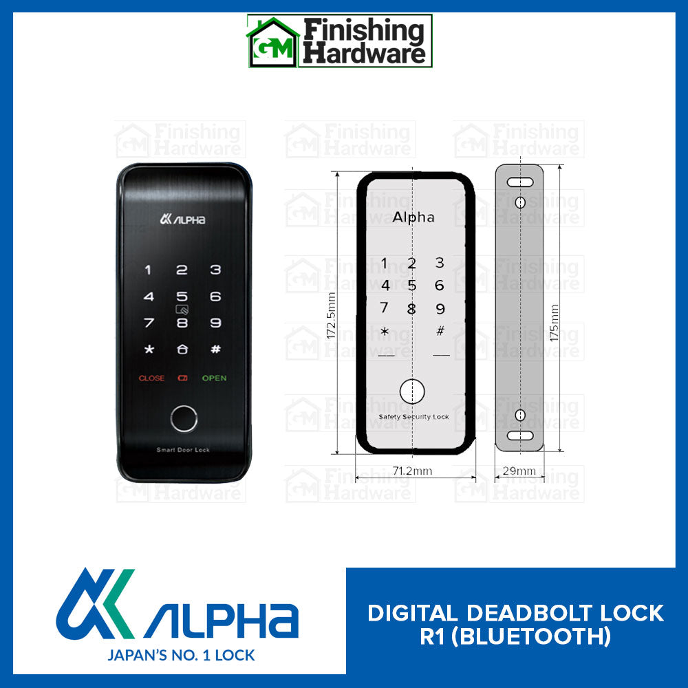 Alpha Digital Deadbolt R1 Bluetooth