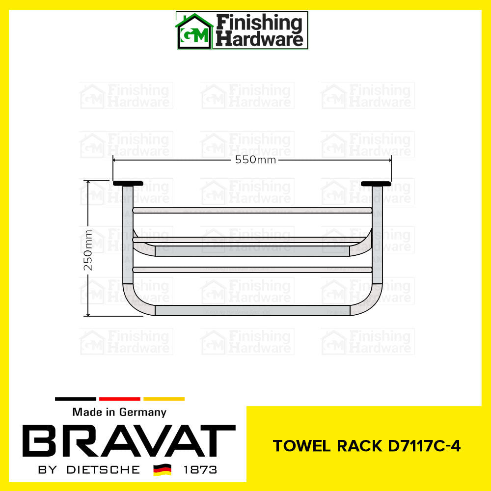 BRAVAT Towel Rack D7117C-4