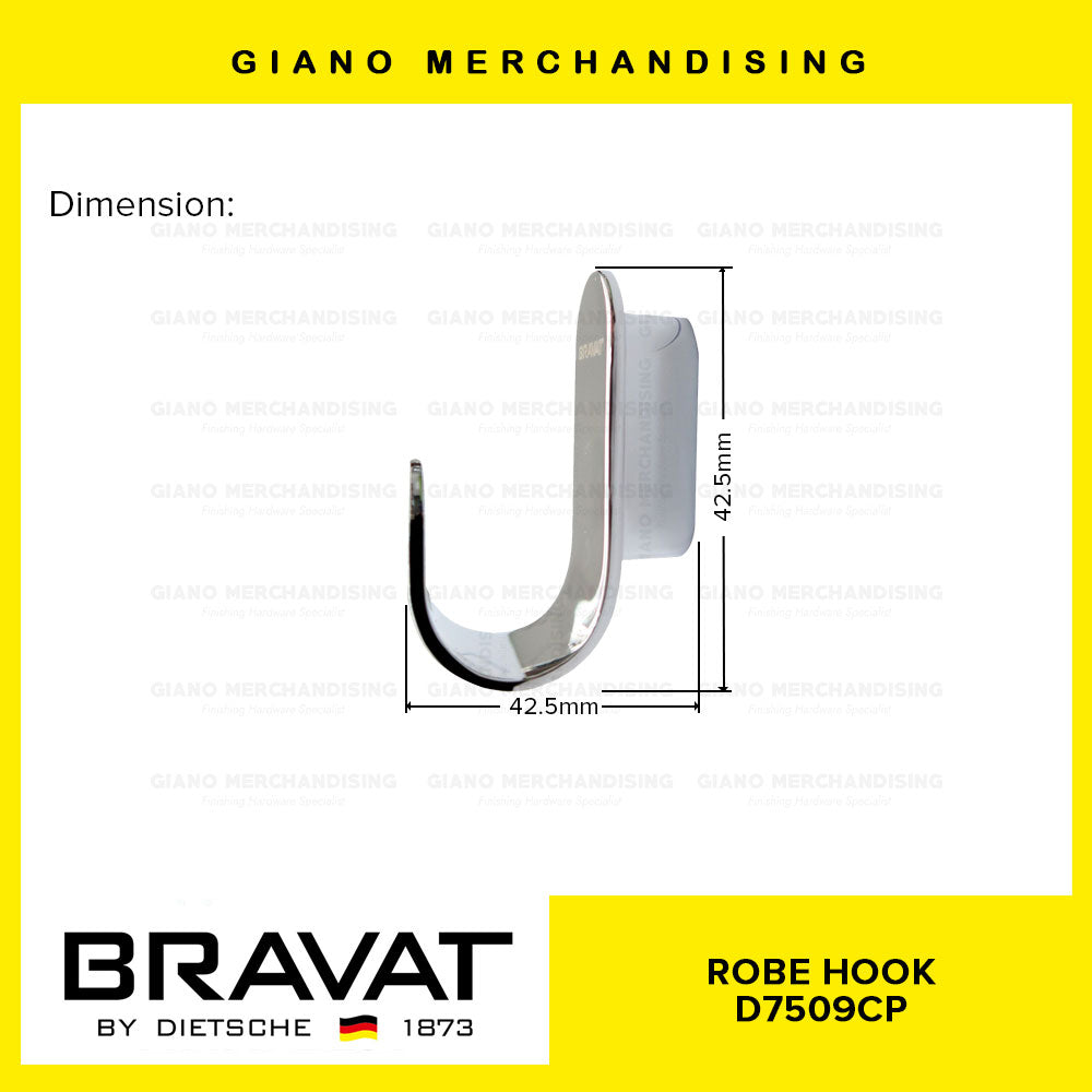 BRAVAT Robe Hook D7509CP