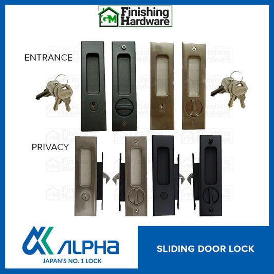 Alpha Sliding Door Lock Square Type