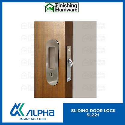 Alpha Sliding Door Lock Oval SL221