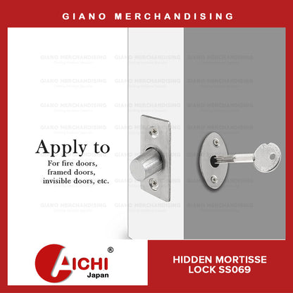 Aichi Hidden Mortisse Door Lock SS069