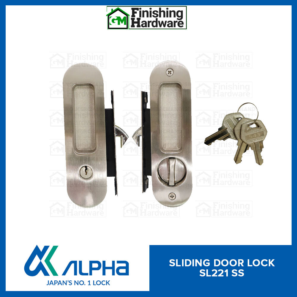 Alpha Sliding Door Lock Oval SL221