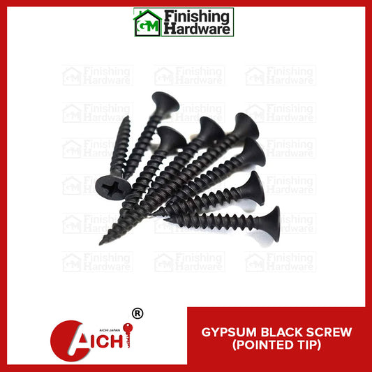 Gypsum Black Screw (Pointed Tip)