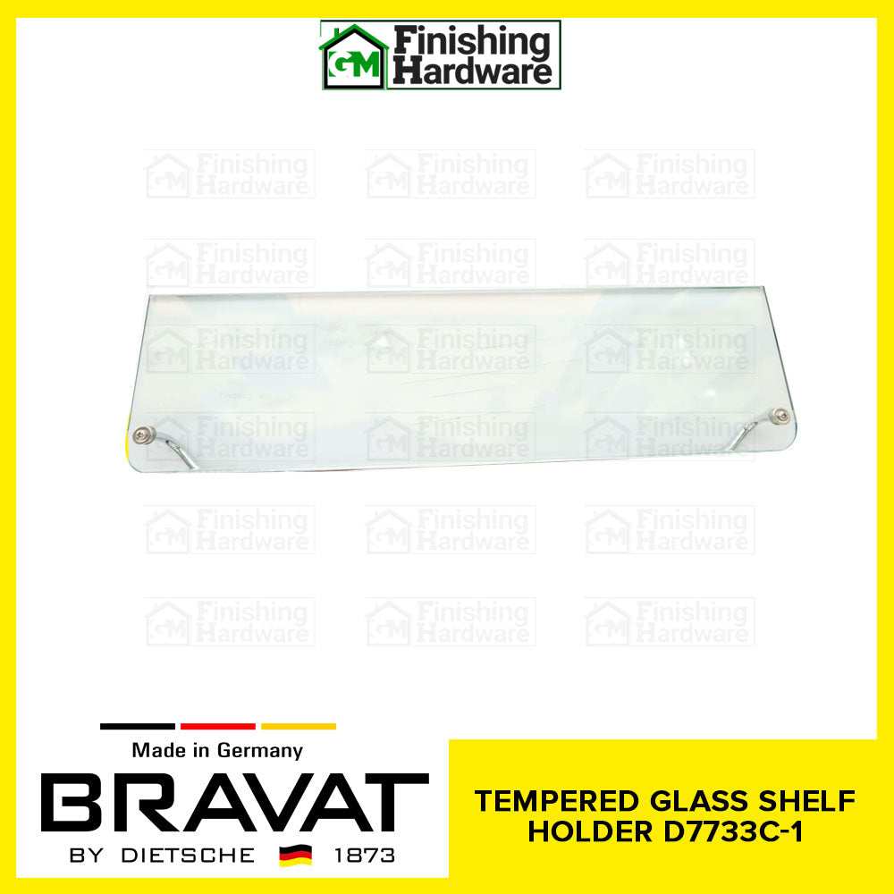 BRAVAT Tempered Glass Shelf Holder D733C-1