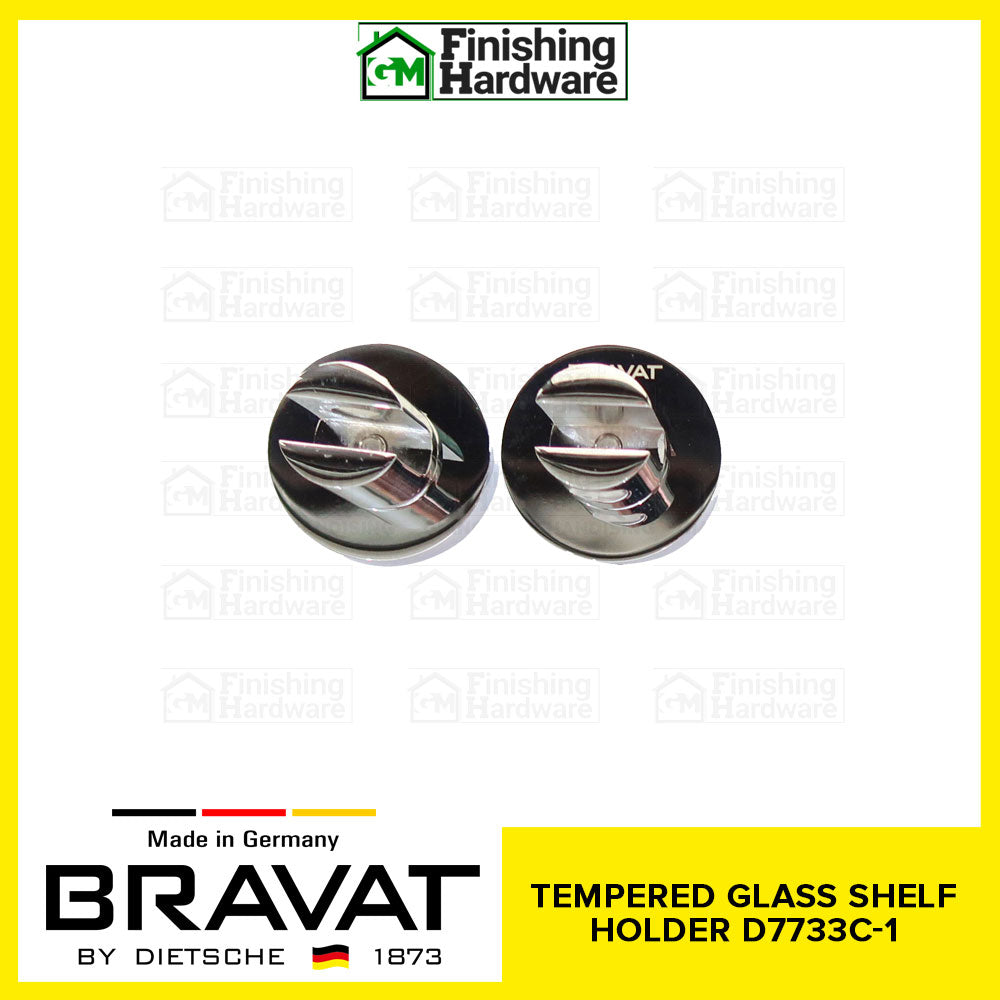 BRAVAT Tempered Glass Shelf Holder D733C-1