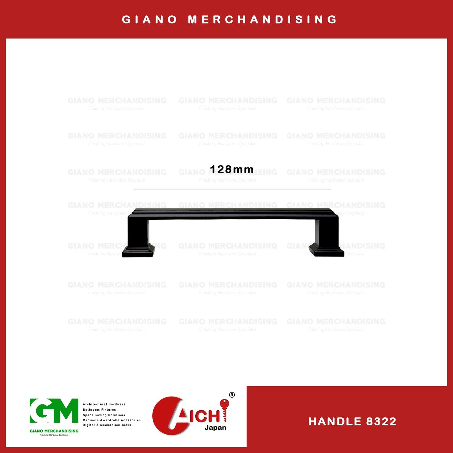 Cabinet Handle 8322 MBK