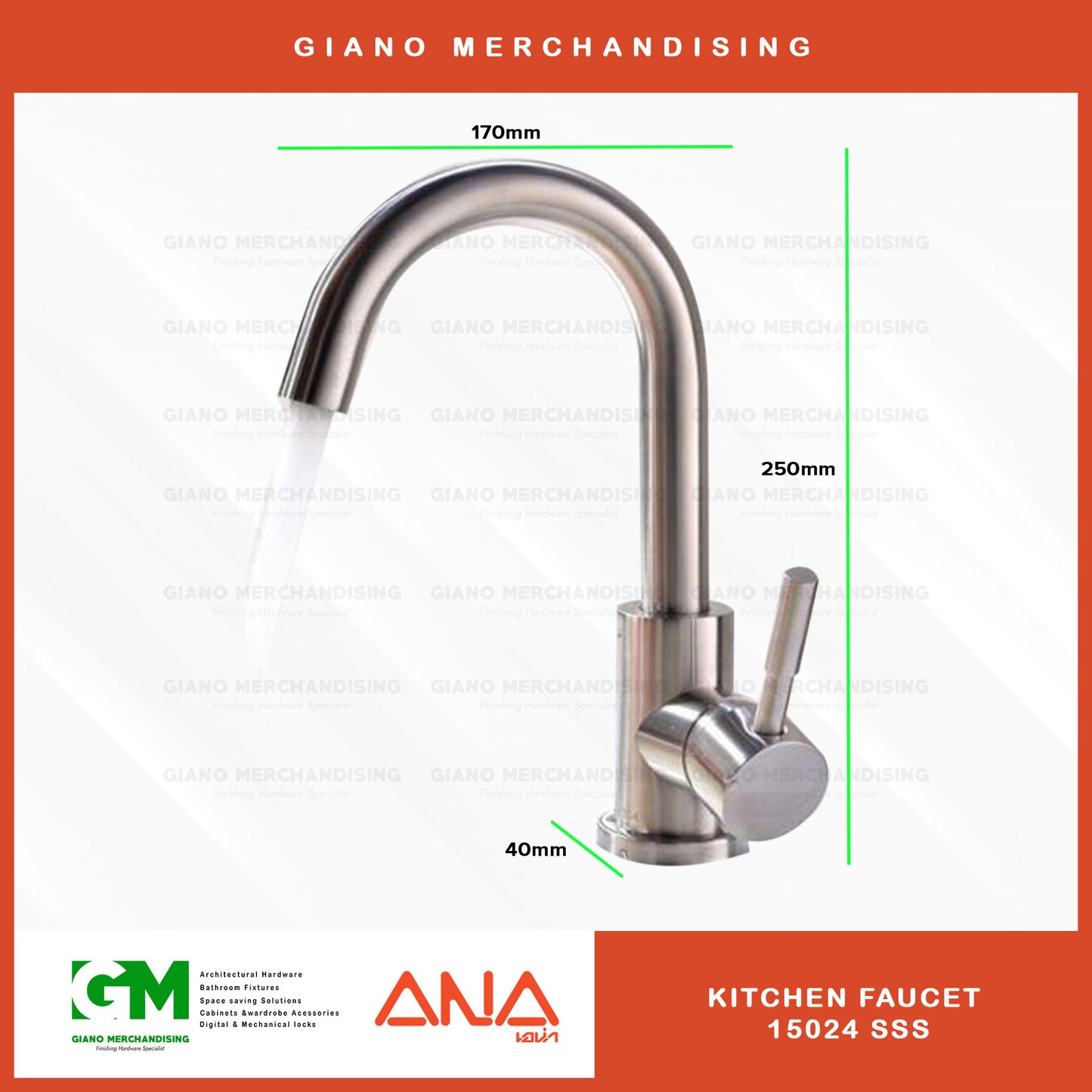 ANA Kitchen Faucet 15024 SSS