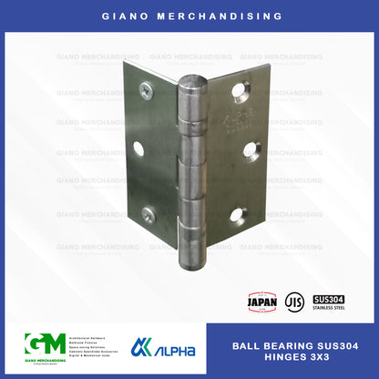 Alpha Ball Bearing Hinges (3x3x2.0mm)