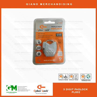 CyberLock Combination Padlock PL802